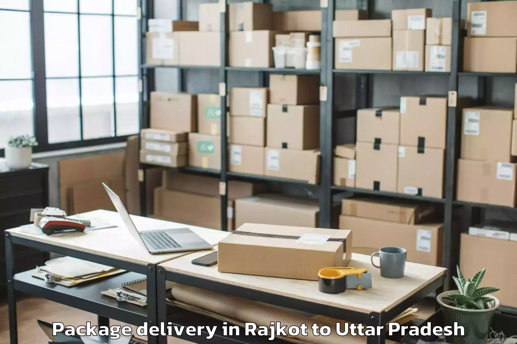 Book Rajkot to Saurikh Package Delivery Online